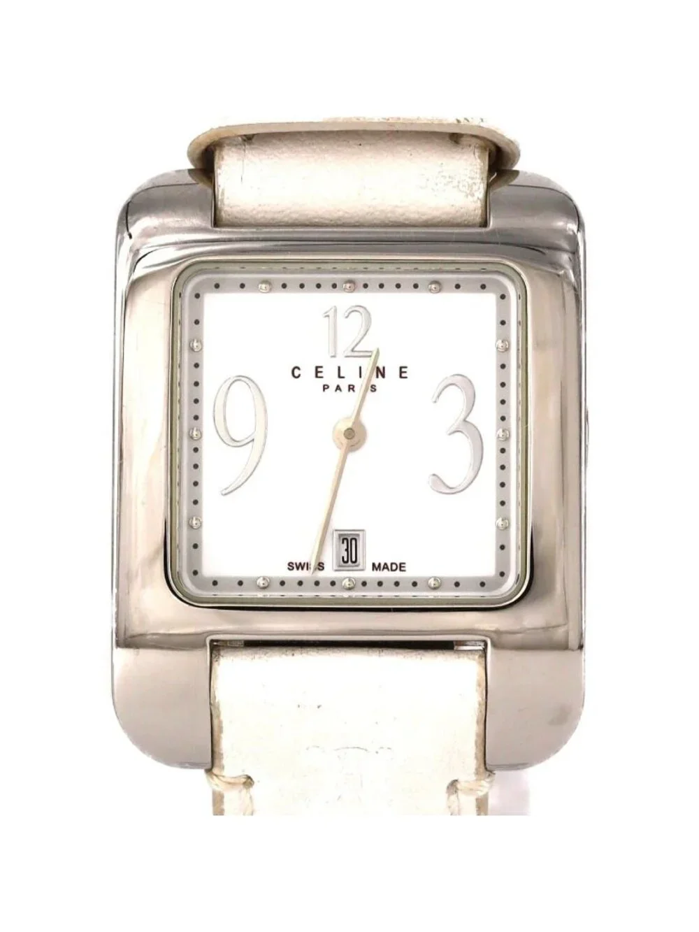 Celine Square Case SS Quartz Watch